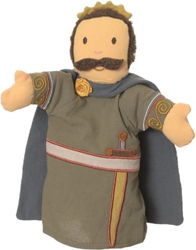 Egmont Toys Handpop Prins - Geborduurd katoen - Stimuleert verbeelding - 0+ jaar