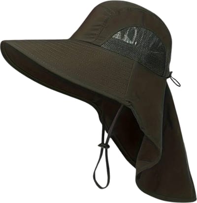 Livano Zonnehoed - Reishoed - UV Beschermende Hoed - Bucket Hat - Festival - Pet - Hoedje Voor Dames & Heren - Hoofdbescherming - Legergroen