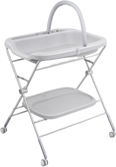 Draagbare Verschoontafel - Baby Verzorgingstafel - Babyverzorging Thuis - Multifunctioneel Opvouwbaar - Compact Ontwerp - Grijs