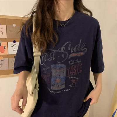 Zomer Los Kortmouwig T-shirt Schoolmeisje Ronde Hals Casual Koreaanse Koppel Top Dames Top XL