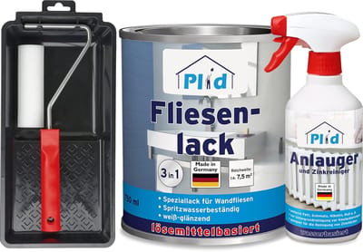 Tegelverf Badkamer Keuken - Tegellak Vochtwerend - Tegels Opnieuw Schilderen - 3-in-1 Formule - 075 Liter - Antracietgrijs Glanzend