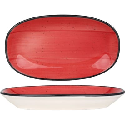 Bonna Serveerschaal - Aura Passion - Porselein - 24x14 cm - set van 2