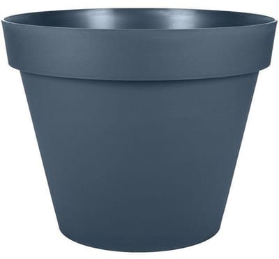 EDA – Toscane – Bloempot rond – Bleu jean – 48 cm