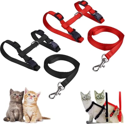 Lexium Kattenharnas - Kattentuigje met looplijn - Katten harnas - Kattenharnas met leiband - Kattenharnas met looplijn - Kattenlijn - Kattentuig