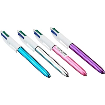 Standhouder 20 4-kleuren kinderpennen BIC Shine