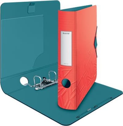 Leitz 180° Active Urban Chic PP Ordner Voor 350 Vel - Map voor A4 Documenten - Rugbreedte Van 65mm - Rood