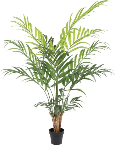 Kunstpalm Kentia | 180cm -Breedblad Areca Kunst palm- Nep palmplant - Volle Groene Kunstplant Deluxe