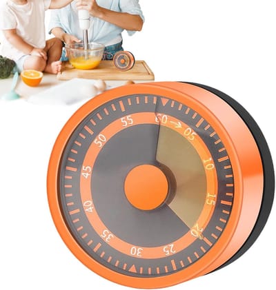 Leerklok Rond - Hoogwaardige Leerklok voor Kinderen - Timer Kind - Aftelklok - Kookwekker Analoog - Leer Klok kijken - Time - Educatieve Klok - Huiswerk Hulp - Educatief Speelgoed - Thuisonderwijs