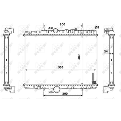 Radiator, motorkoeling NRF 53941