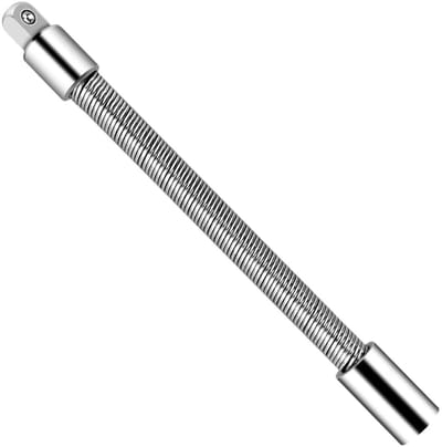 Flexibele Socket Verlengstuk - Momentsleutel Adapter - Vastdraaien Losdraaien - Precisiebewerking - 3 Stuks - Zilver