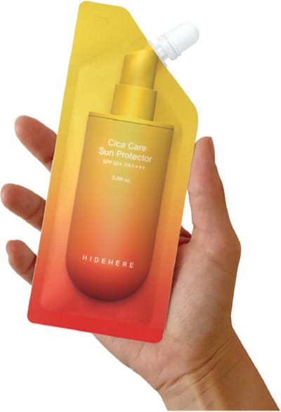 HIDEHERE – Cica Zonnecrème voor Gezicht SPF 50+ (25g) – Koreaanse Skincare met Centella Asiatica – Kalmerend, Niet-Vettig & Geschikt voor Gevoelige Huid