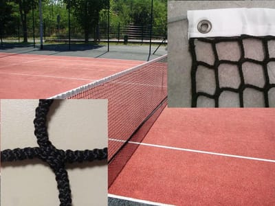 Tennis Net - Sport Net - Wedstrijd Spelen - Knooploos Polypropyleen - 12.8m x 1.06m - Zwart