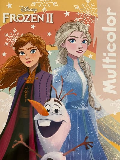 Multicolor Disney Frozen II Kleurboek - 32 Betoverende Kleurplaten met Elsa, Anna en Olaf - Ideaal voor Kleurpotloden en Wasco