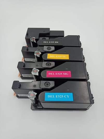 KATRIZ® huismerk toner Dell 593-BBLN(2000pagina's) +Dell 593-BBLL(1400pagina's) +Dell 593-BBLZ(1400pagina's)+Dell 593-BBLV(1400pagina's) | Geschikt voor Dell E525W | (4stuks)