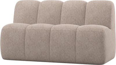 WOOOD Mojo Eetbankje 164 cm Met Rugleuning - Wollig - Donkerzand