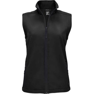 SOLS Dames/Dames Race Softshell Gilet (Zwart)