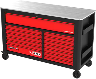 KS Tools 873.7014 Werkplaatswagen Plaatstaal Kleur (specifiek): Zwart, Rood