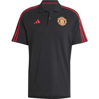 Polo Shirt Korte Mouw adidas Polo Manchester United DNA noir