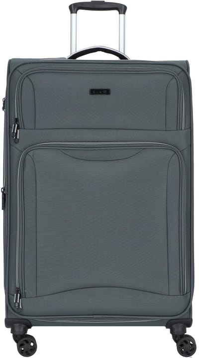 d & n Travel Line 9204 4 wielen Trolley L 76 cm met uitbreidingsplooi - Zachte bagage - TSA slot - grau