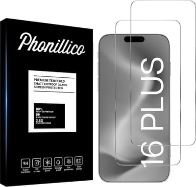 Screenprotector voor iPhone 16 Plus - 2 stuks Beschermglas van glas Transparante glazen schermbeschermfolie
