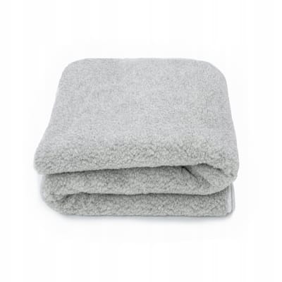 Wollen Deken 140x200 cm | Luxe Merino Wol OnceDoce® |100% Zuivere Australische Wol – Premium Wollen Deken 450 g/m² | Woolmark® Certificaat | Wasbaar, Antiallergisch, Zacht & Warm - Kleur Grijs