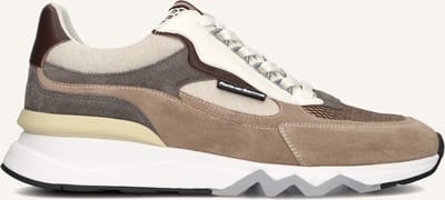 Floris Van Bommel Sfm-10234 De Zager Sneakers - Textiel - Heren - Beige - Maat 42