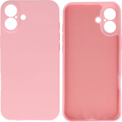 Fashion Backcover Telefoonhoesje - Color Hoesje - Geschikt voor iPhone 16 Plus - Roze
