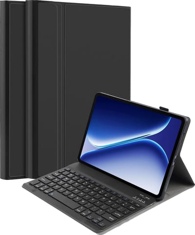 Just in Case tablet Hoes met Toetsenbord geschikt voor OnePlus Pad Go 2 - QWERTY Bluetooth Keyboard Case - Zwart
