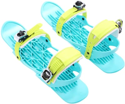 Dailygoods - Dailygoody - Mini Korte Skischaatsen - Verstelbare Sneeuwschaatsen - Opbergtas - Snowblades Skiboardski's - Buiten Skiën - Mini Skischoenen - Voor Win...