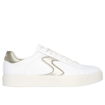 Skechers Sneaker Eden Lx-Beaming Glory 185016/WTGD Wit Goud Machine Washable