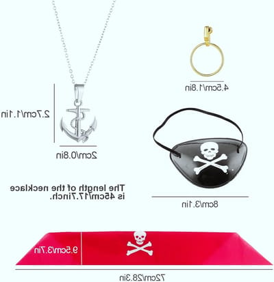 Complete Piraten Kostuum Accessoires voor Mannen en Vrouwen - Perfect voor Halloween, Carnaval en Themapartijen met Hoed, Zwaard en Ooglapje