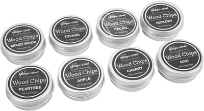 Dailygoods- Rookchips Set - 8 Stuks - Appelhout/Hickory/Eik/Beuk/Kers - Roker voor Gerookte Dranken - Aromatische Ervaring - Gemengde Houtblokken