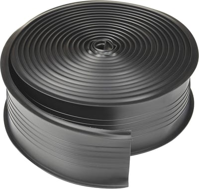 Garagedeur Afdichting - Tochtstrip - Tocht Vrij Houden - Duurzaam Vinyl - 7.62 x 20.32 cm - Zwart