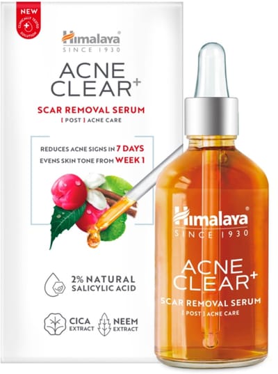 Himalaya Acne Clear+ Scar Removal Serum - 30 ml - Tegen Acne Littekens en Onzuiverheden - Poriënverkleinend Gezichtsserum