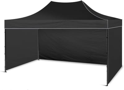 Paviljoen Tent - Partytent Tuin - Feest Terras Beurs - Inclusief Zijdelen Waterdicht - 2x3 Meter - Grijs