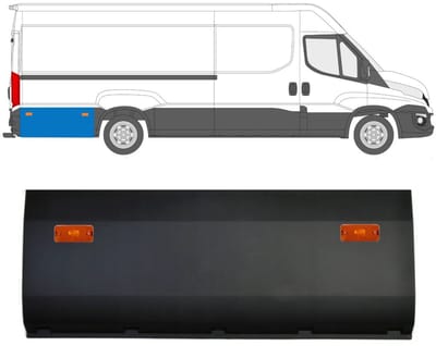 Achterste Sierlijst zijlijst achter wiel met positielicht voor Iveco Daily 14-19