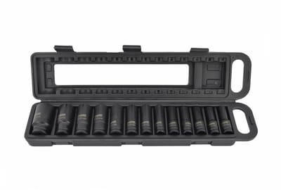 AWTOOLS Black Line - Professionele Udarowy Nasadek Set 13-delig - 1/2 Inch - 10-32 mm