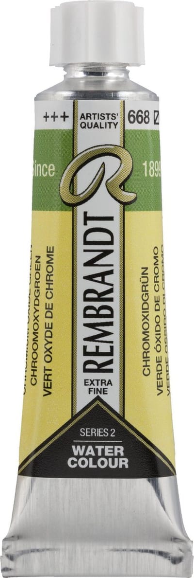 Rembrandt Aquarelverf Tube 10 ml Chroomoxydgroen 668
