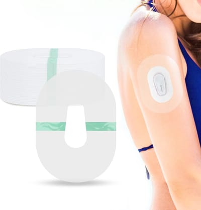 YOUSHARES 40 stuks Dexcom G6 Waterdichte pleisters, Dexcom Overpatch G6, Zelfklevende pleister 10 dagen kleefkracht, Huidvriendelijke pleisters voor Dexcom G6