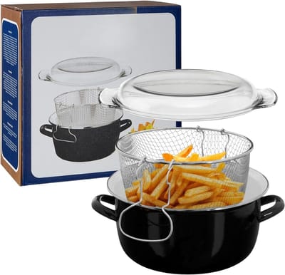 YOR® Frituurpan 5 liter - Frituurpan - Zwart - 27cm x 33cm x 27cm