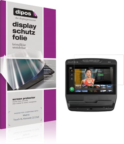dipos – 2x Beschermfolie geschikt voor Matrix Touch XL Konsole 22 Inch | Krasbestendige & heldere Screenprotector Ultra-Thin