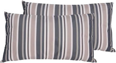 KASTOS - Tuinkussen set van 2 - Lichtbruin - 40 x 70 cm - Polyester