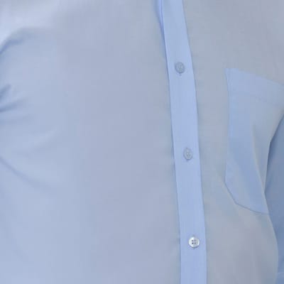 Russell Collectie Heren Lange Mouwen Ultiem Niet-Ijzershirt op maat gemaakt (Heldere lucht)