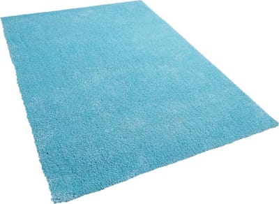 DEMRE - Shaggy vloerkleed - Lichtblauw - 140 x 200 cm - Polyester
