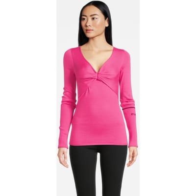 PINKO Lattina Maglia Viscosa Stretch Fuchsia Size: L | Sweaters Outlet | Dames | Roze