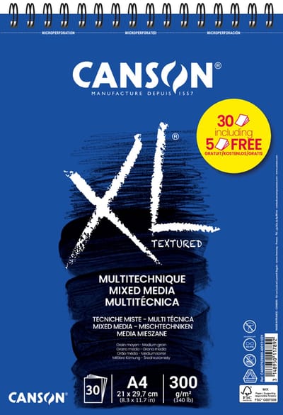 CANSON tekenblok XL Mixed Media A5 spiraal