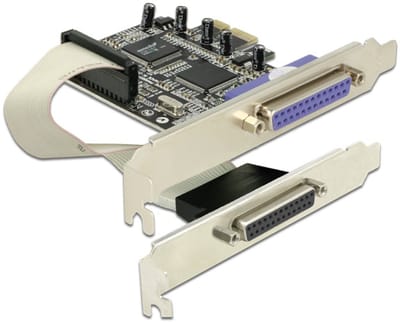 Delock PCI Express x1 Card to 2 x Parallel