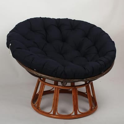 Rond Dik Papasan Stoelkussen - Comfortabel Zitkussen voor Hangstoel en Tuinstoel - Diverse Maten