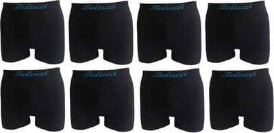 Belucci heren boxershorts set van 8 stuks zwart maat XL/XXL