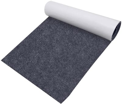 Zelfklevend Vilt - Viltrol Lijm - Meubels Beschermen - Op Rol Te Snijden - 40 x 200 cm - Middelgrijs
